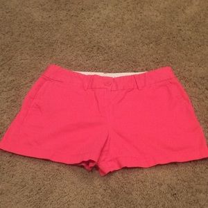 Punchy pink LOFT chino shorts